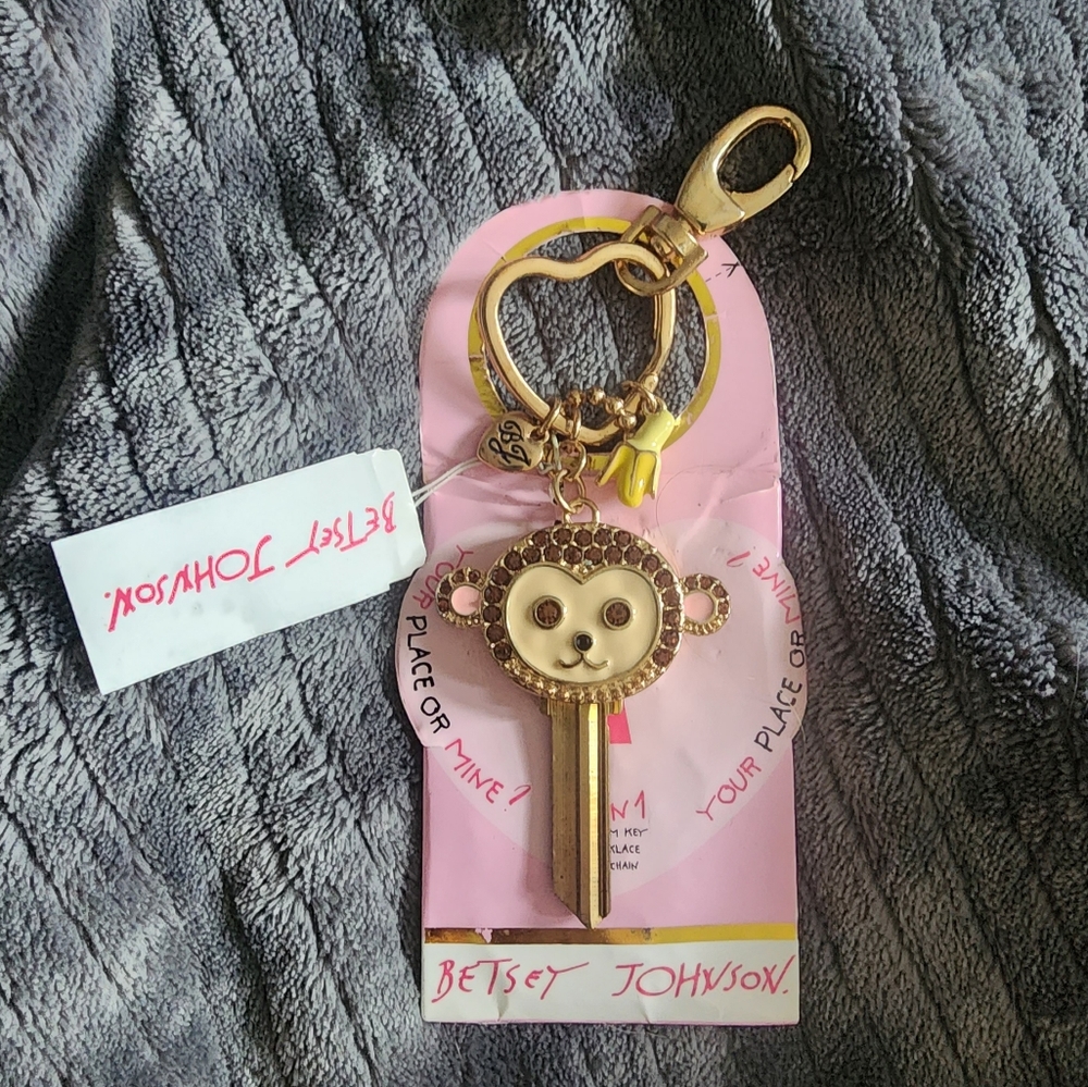 Betsey Johnson 3 in 1 Key Chain plus